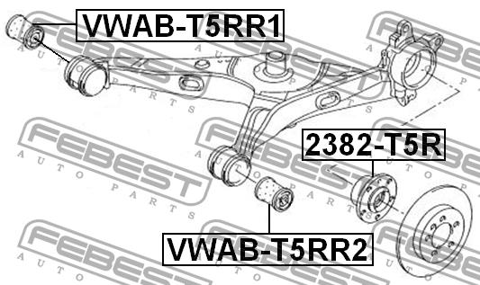 Купить Febest VWABT5RR2 – отличная цена на EXIST.UA!