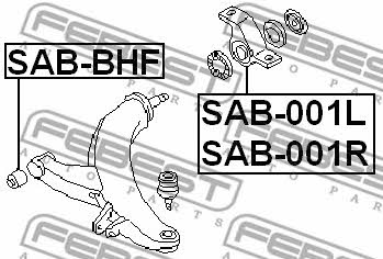 Febest Сайлентблок переднего нижнего рычага задний левый – цена 1689 UAH