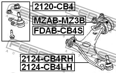 Купить Febest FDAB-CB4S по низкой цене в Украине!