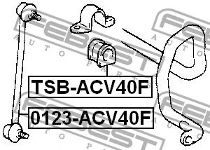 Стойка стабилизатора переднего Febest 0123-ACV40F