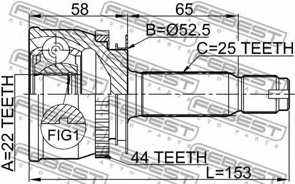 Купить Febest 1210-012A44 по низкой цене в Украине!