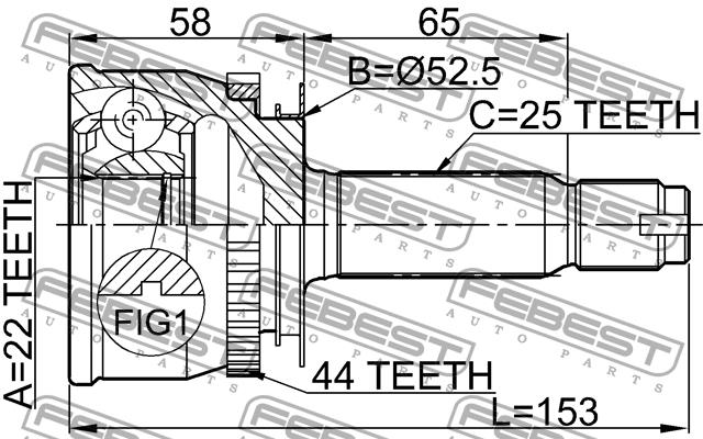 Купить Febest 1210012A44 – отличная цена на EXIST.UA!