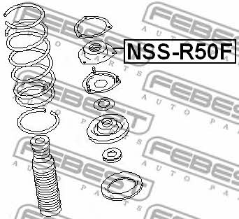 Опора переднього амортизатора Febest NSS-R50F