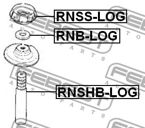 Опора переднього амортизатора Febest RNSS-LOG
