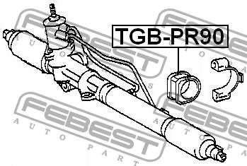 Сайлентблок рейки рульової Febest TGB-PR90