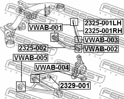 Купить Febest VWAB-002 по низкой цене в Украине!