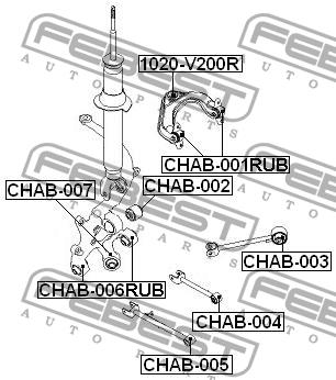 Купити Febest CHAB006RUB – суперціна на EXIST.UA!