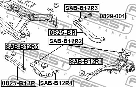 Купить Febest SAB-B12R2 по низкой цене в Украине!