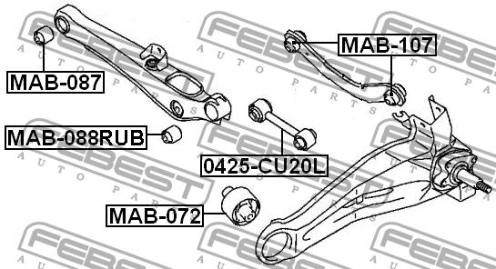 Купить Febest MAB-088RUB по низкой цене в Украине!