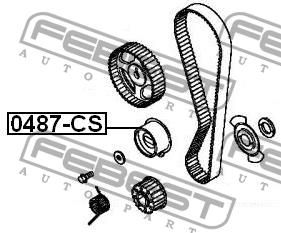 Ролик ременя ГРМ Febest 0487-CS
