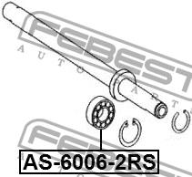 Купити Febest AS-6006-2RS за низькою ціною в Україні!