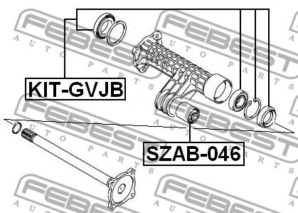 Купить Febest KIT-GVJB по низкой цене в Украине!