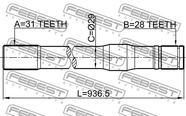 Купить Febest 0212Y61LH – отличная цена на EXIST.UA!
