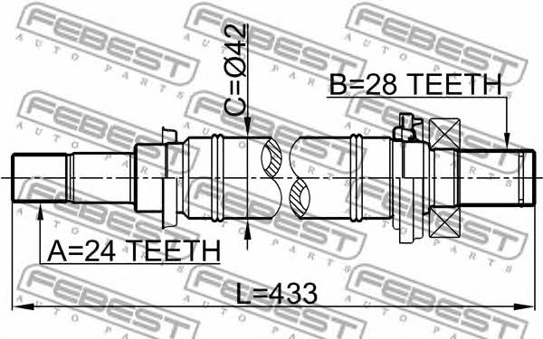 Купить Febest 0512-M316MT по низкой цене в Украине!