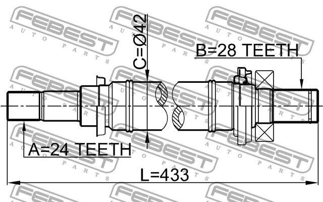 Купить Febest 0512M316MT – отличная цена на EXIST.UA!