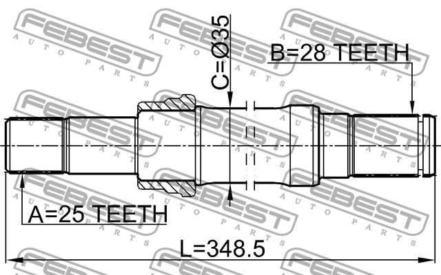 Купить Febest 1512-001 по низкой цене в Украине!