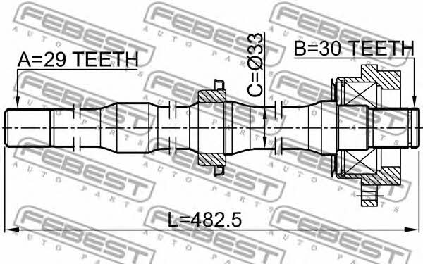 Купити Febest 0212-Z50RH за низькою ціною в Україні!