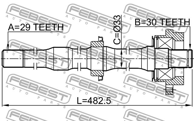 Купити Febest 0212Z50RH – суперціна на EXIST.UA!