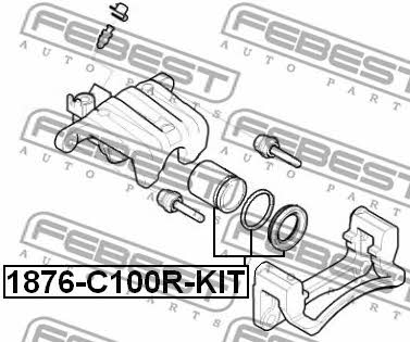 Купить Febest 1876C100RKIT – отличная цена на EXIST.UA!