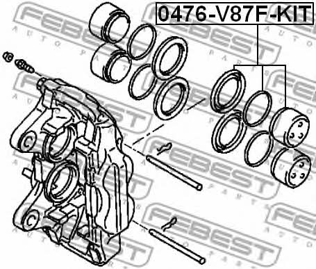 Купить Febest 0476-V87F-KIT по низкой цене в Украине!