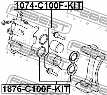 Купить Febest 1876-C100F-KIT по низкой цене в Украине!