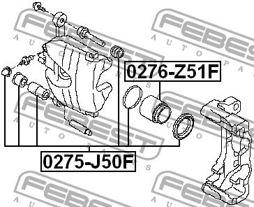Поршень переднього гальмівного супорта Febest 0276-Z51F