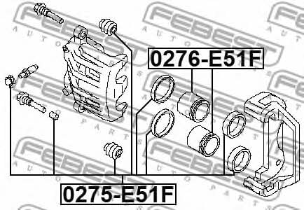 Купить Febest 0276E51F – отличная цена на EXIST.UA!