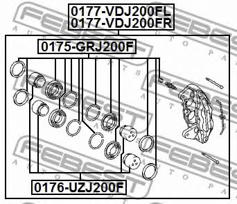 Купить Febest 0176UZJ200F – отличная цена на EXIST.UA!
