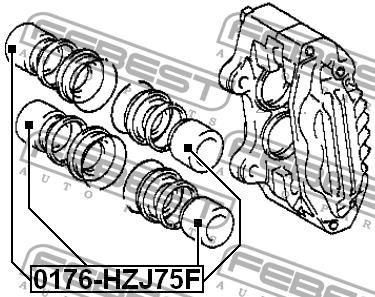Купить Febest 0176-HZJ75F по низкой цене в Украине!