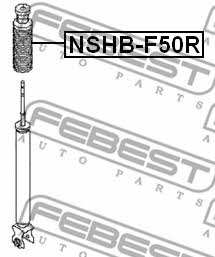Пильник і відбійник на 1 амортизатор Febest NSHB-F50R
