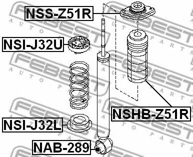 Купити Febest NSHBZ51R – суперціна на EXIST.UA!