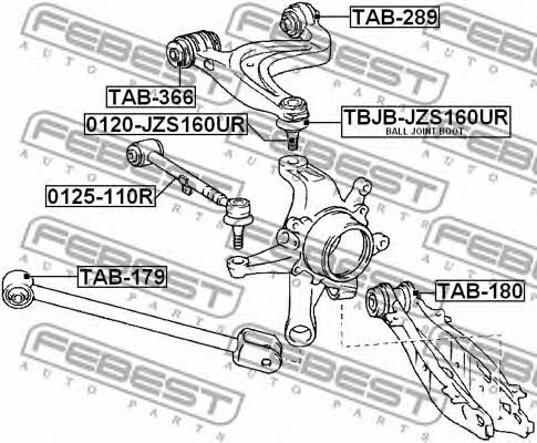 Купити Febest TBJB-JZS160UR за низькою ціною в Україні!