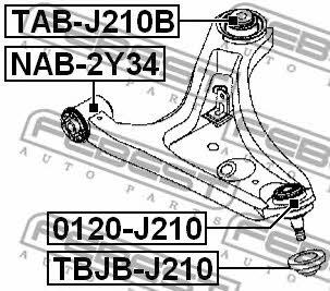 Купити Febest TBJBJ210 – суперціна на EXIST.UA!