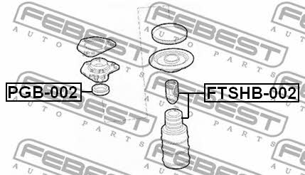 Febest Пыльник и отбойник на 1 амортизатор – цена 780 UAH