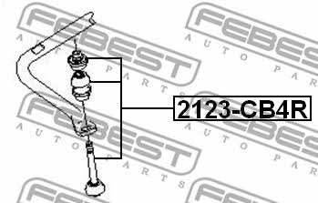Стойка стабилизатора заднего Febest 2123-CB4R