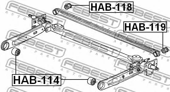 Купити Febest HAB114 – суперціна на EXIST.UA!