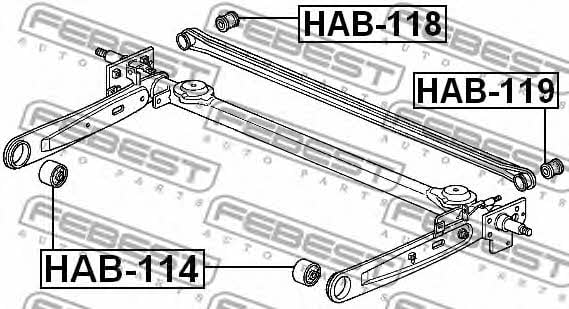 Купить Febest HAB114 – отличная цена на EXIST.UA!
