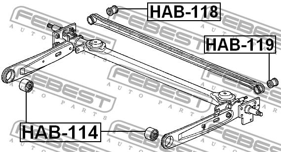Купить Febest HAB-114 по низкой цене в Украине!