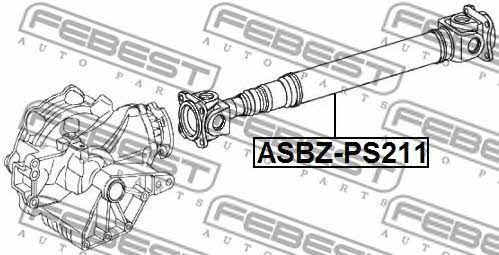 Вал карданний Febest ASBZ-PS211