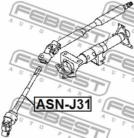 Вал рулевого управления Febest ASN-J31