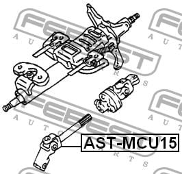 Вал рульового керування Febest AST-MCU15