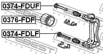 Febest Направляющая суппорта – цена 252 UAH