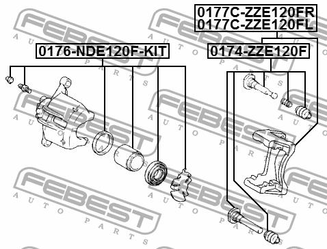 Купить Febest 0174-ZZE120F по низкой цене в Украине!