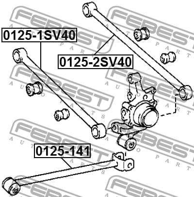 Тяга задня поперечна Febest 0125-2SV40