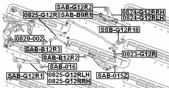 Купити Febest 0825-G12R за низькою ціною в Україні!