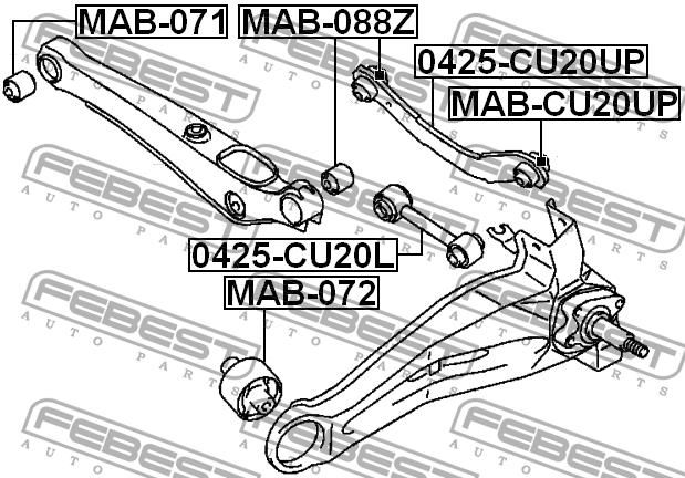 Купити Febest 0425-CU20UP за низькою ціною в Україні!