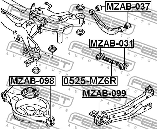 Купити Febest 0525-MZ6R за низькою ціною в Україні!