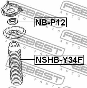 Febest Пыльник амортизатора переднего – цена 81 UAH