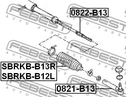 Febest Пыльник рулевой рейки – цена 480 UAH