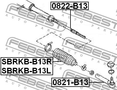 Купить Febest SBRKBB13L – отличная цена на EXIST.UA!